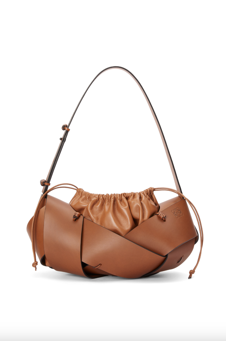 LOEWE × 松本破風藝術家合作系列手袋1:LOEWE Interlaced hobo bag in calfskin