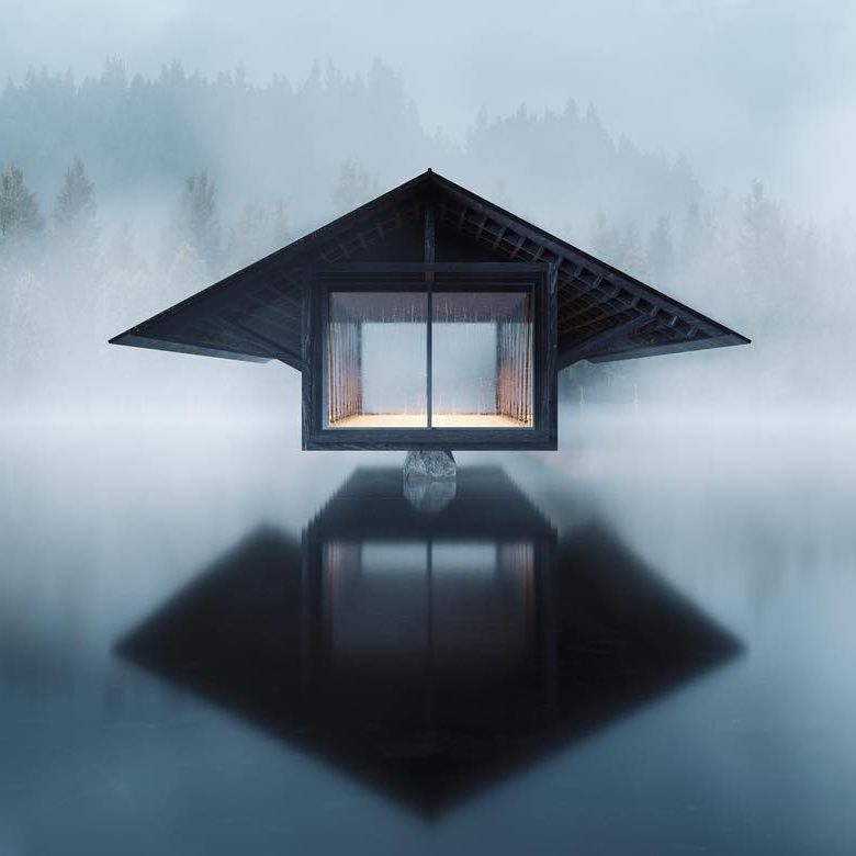 ，宛如一座漂浮的孤獨堡壘