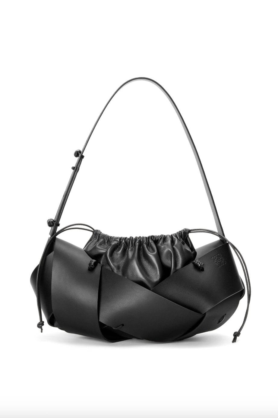 LOEWE × 松本破風藝術家合作系列手袋1:LOEWE Interlaced hobo bag in calfskin