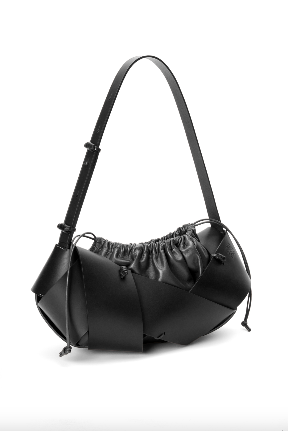 LOEWE × 松本破風藝術家合作系列手袋1:LOEWE Interlaced hobo bag in calfskin