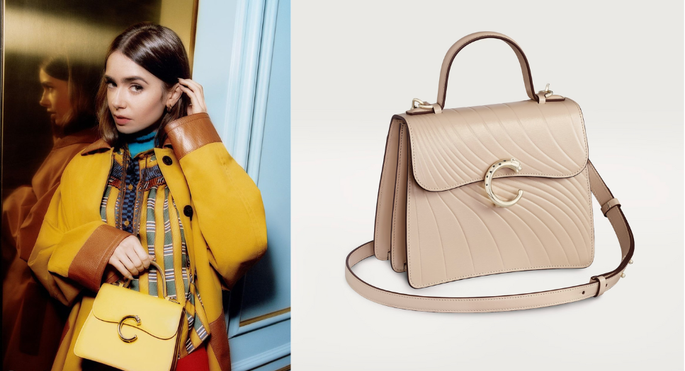 換個顏色,「手袋,小型款,Panthère de Cartier」也有俏皮感!