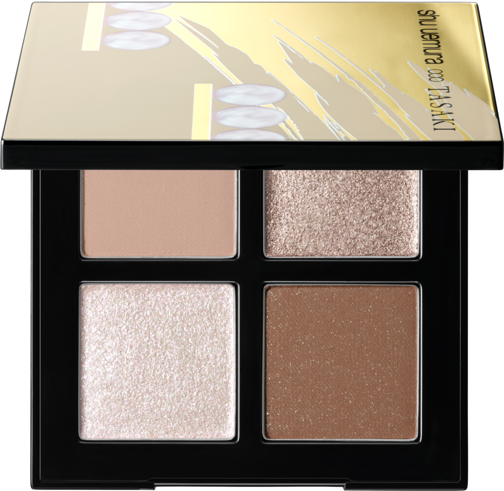 shu uemura 植村秀 x TASAKI 限量聯名彩妝_4色眼影盤 暖盤