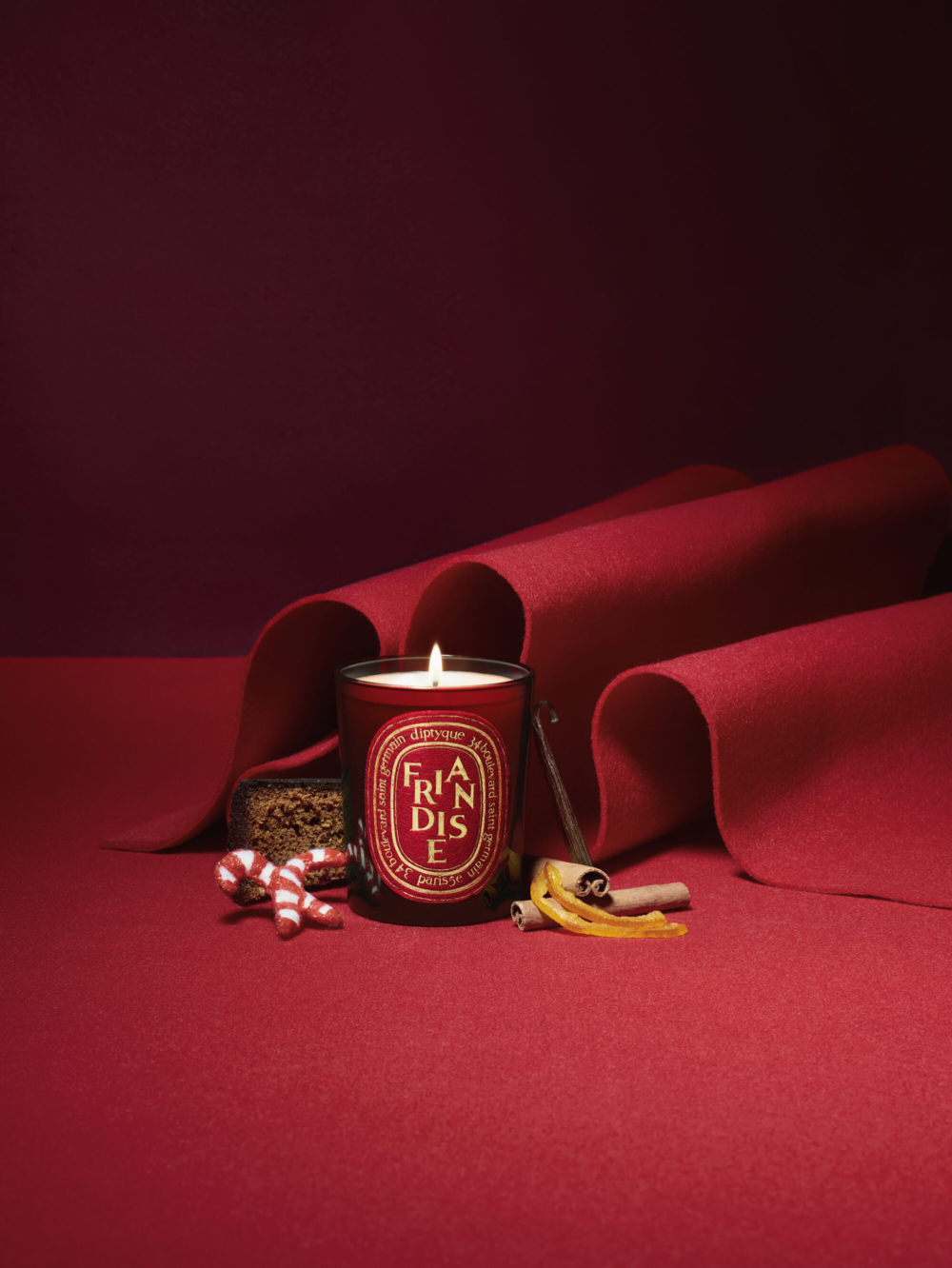 限定版經典蠟燭Friandise（甜點）：薑餅、肉桂、蜜餞橙皮、香草