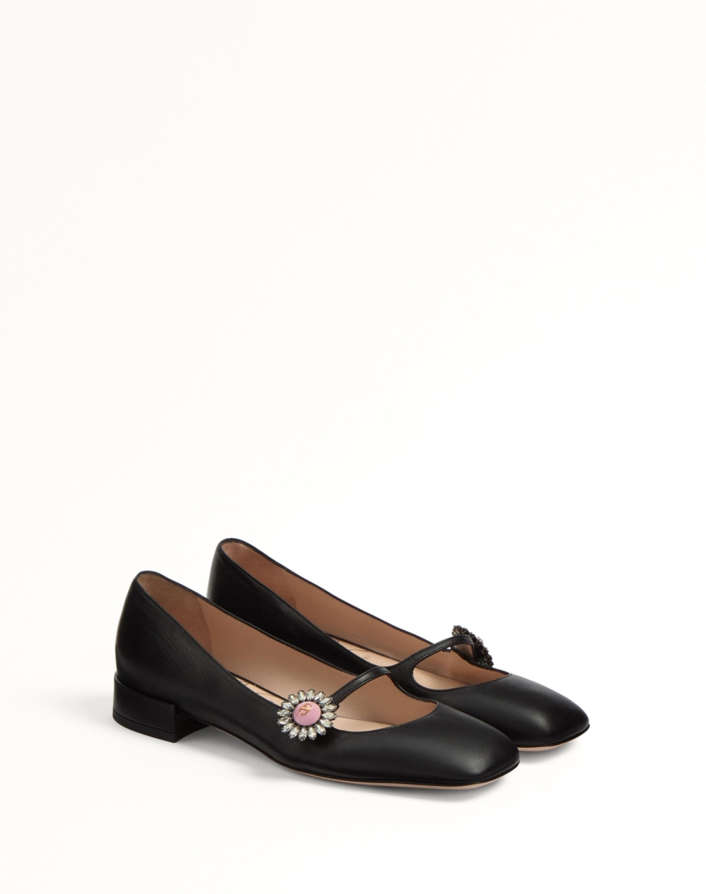 Valentino Garavani 小童皮瑪麗珍芭蕾舞平底鞋