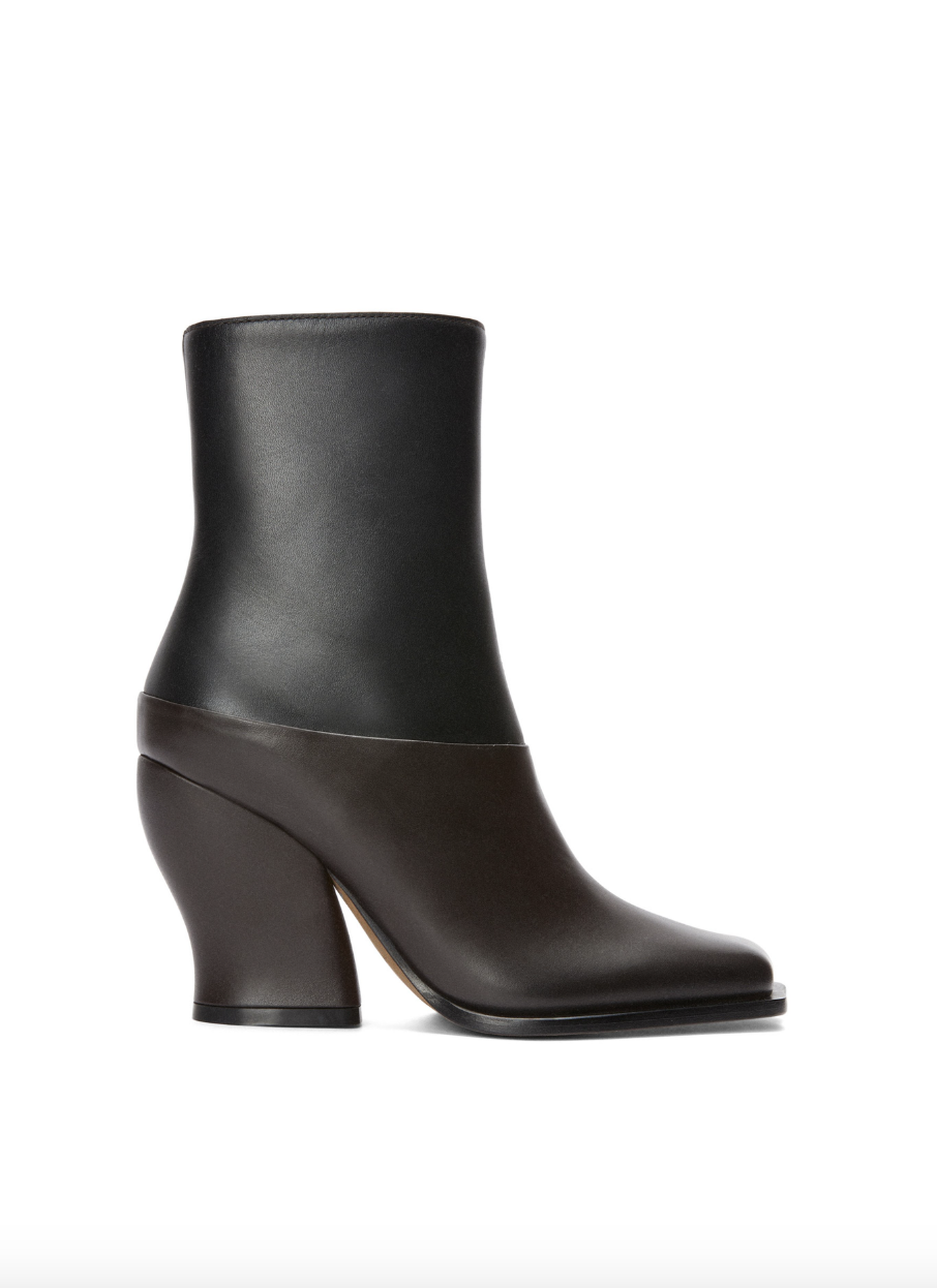 LOEWE Onda bootie in calfskin