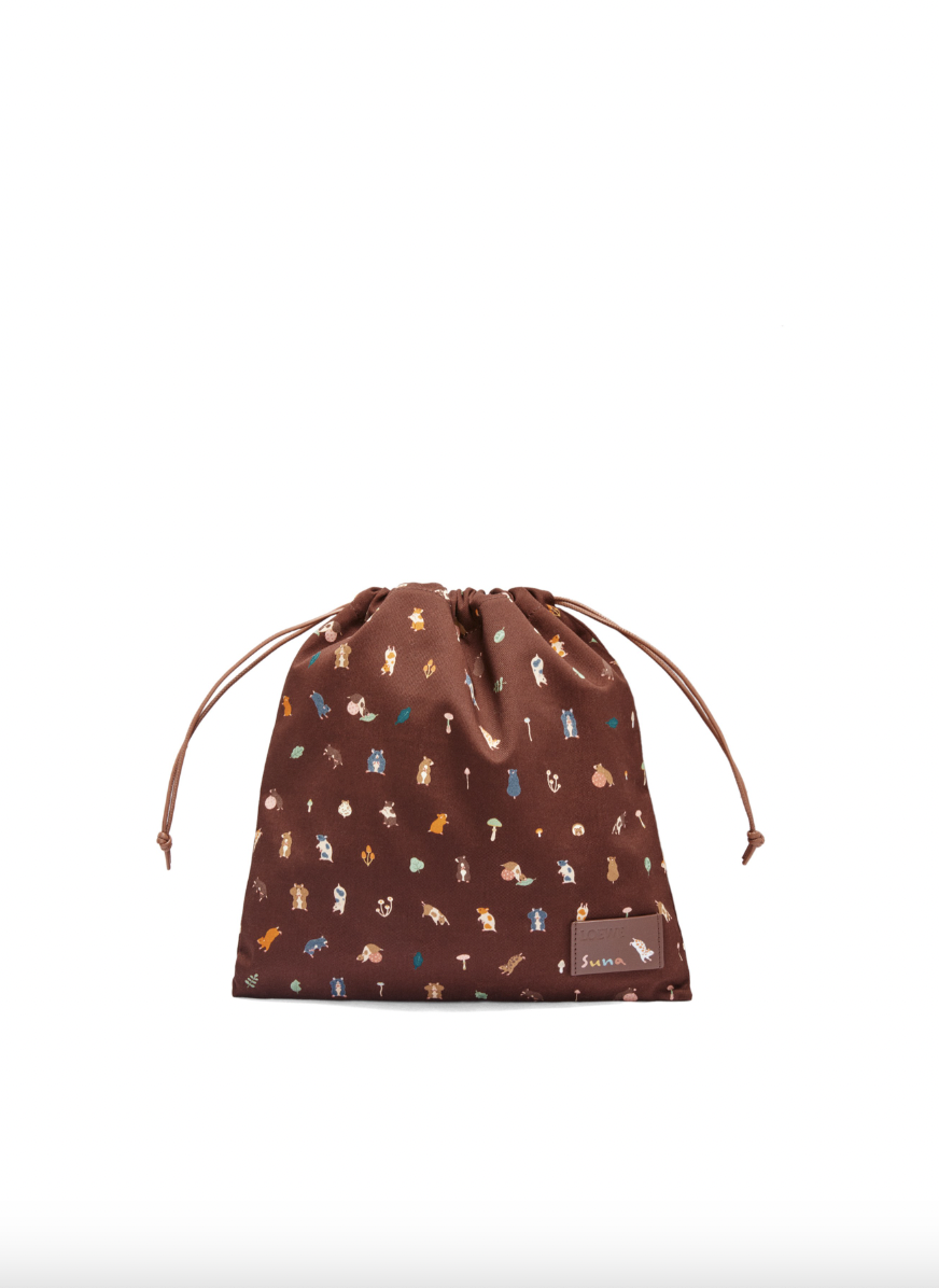 LOEWE 倉鼠小號帆布抽繩袋