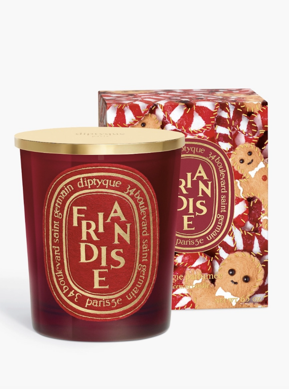 限定版經典蠟燭Friandise(甜點):薑餅、肉桂、蜜餞橙皮、香草