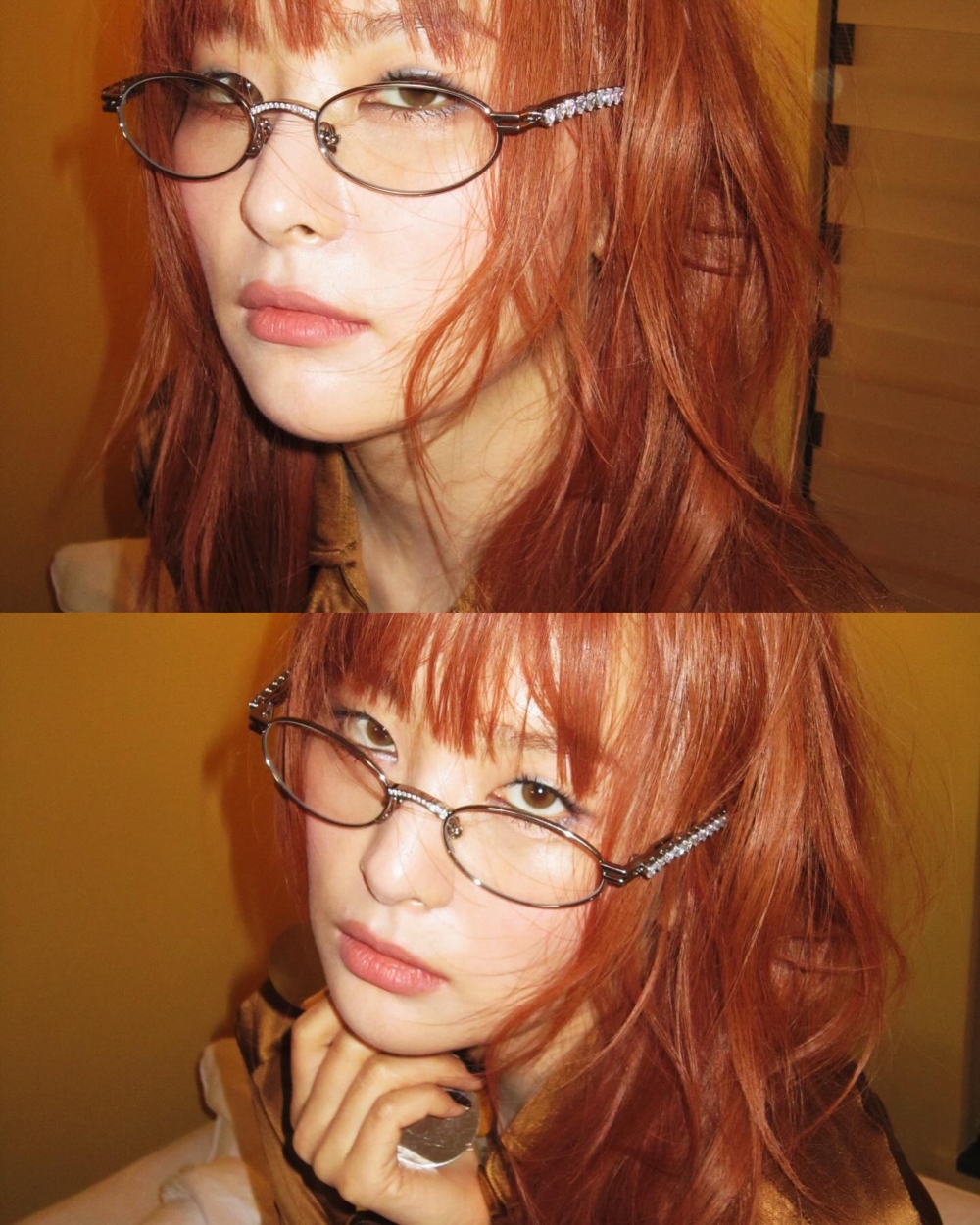 選擇比臉寬半公分的鏡框能達到理想的顯臉小效果