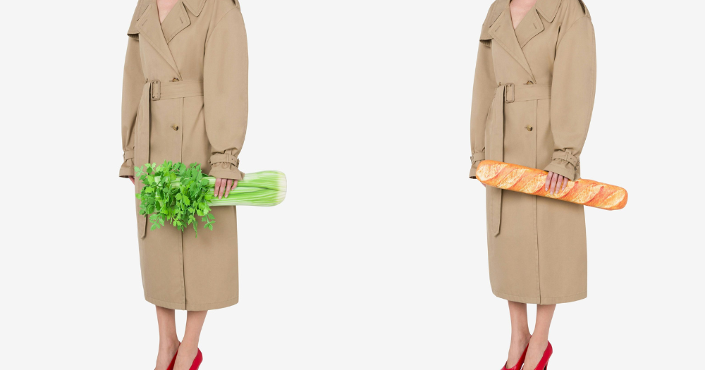 MOSCHINO「芹菜、法棍」手袋