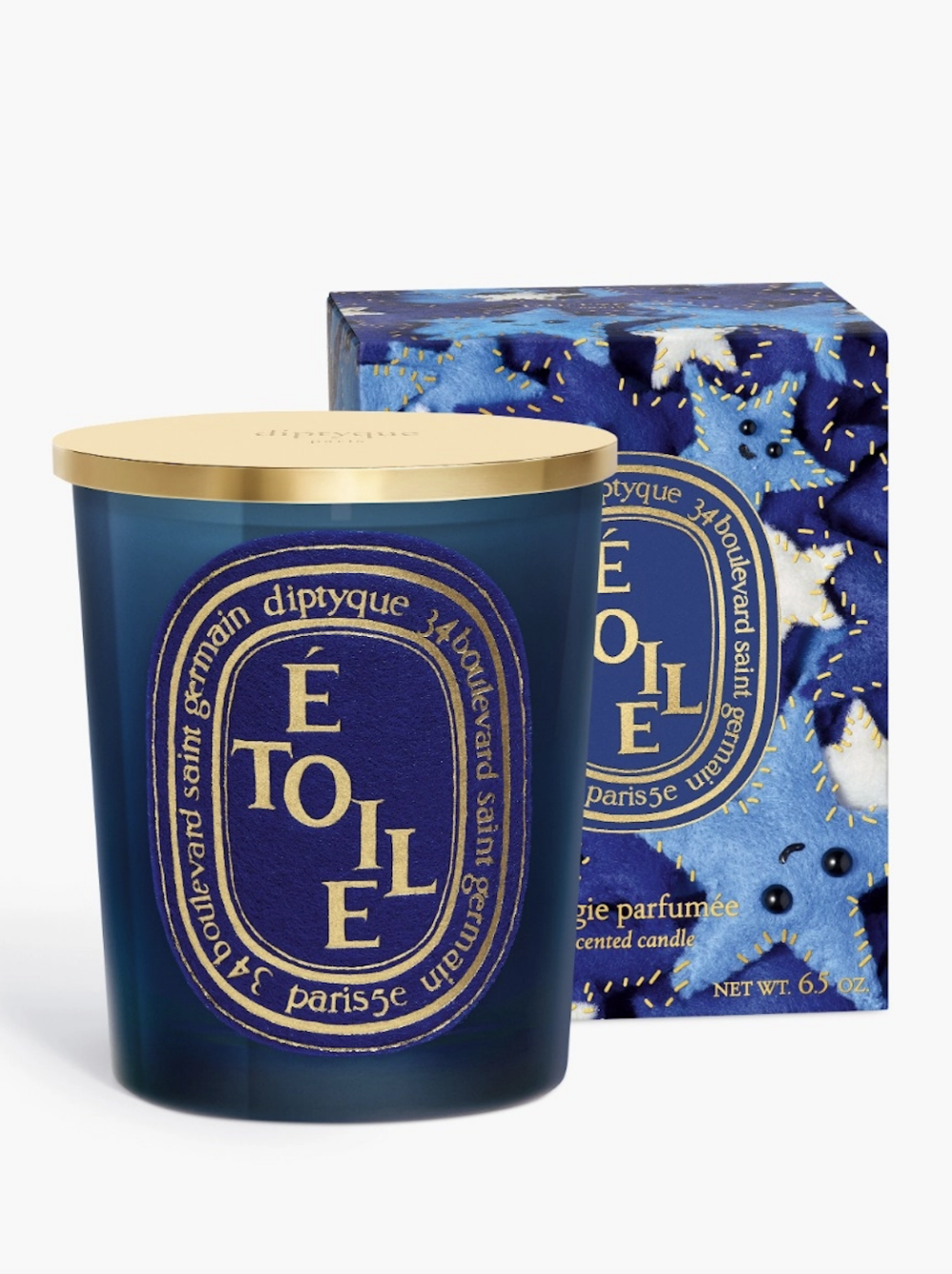 限定版經典蠟燭Étoile(星星):玫瑰香調、檀香、含羞草、鳶尾