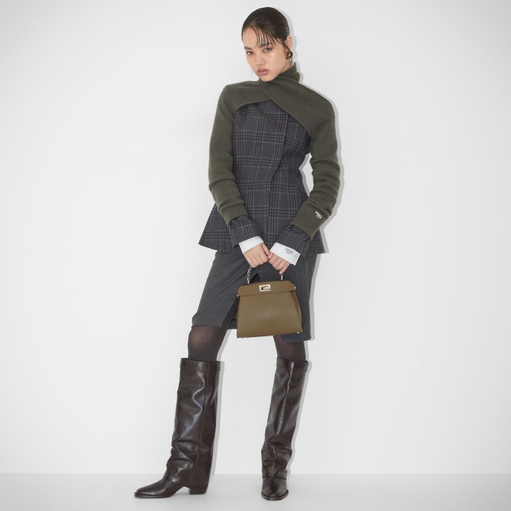 FENDI Show皮革高跟靴