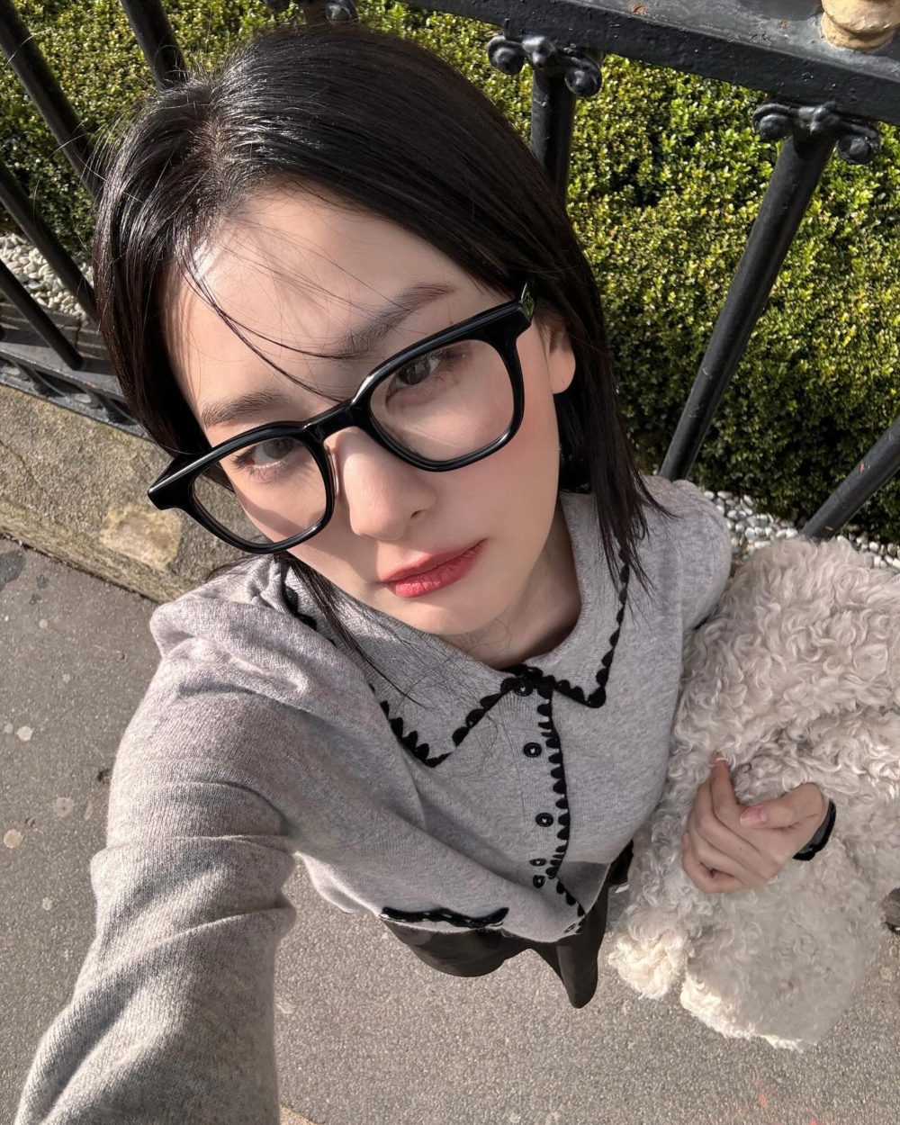 大鏡框是Geek Chic的經典元素