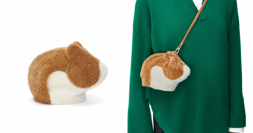 LOEWE羊毛皮倉鼠包