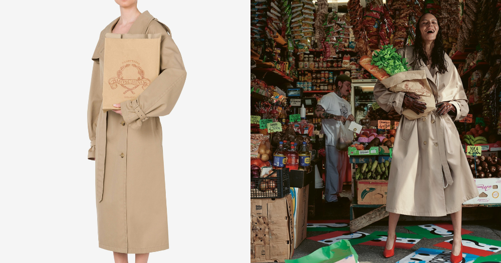 MOSCHINO「紙袋」手袋