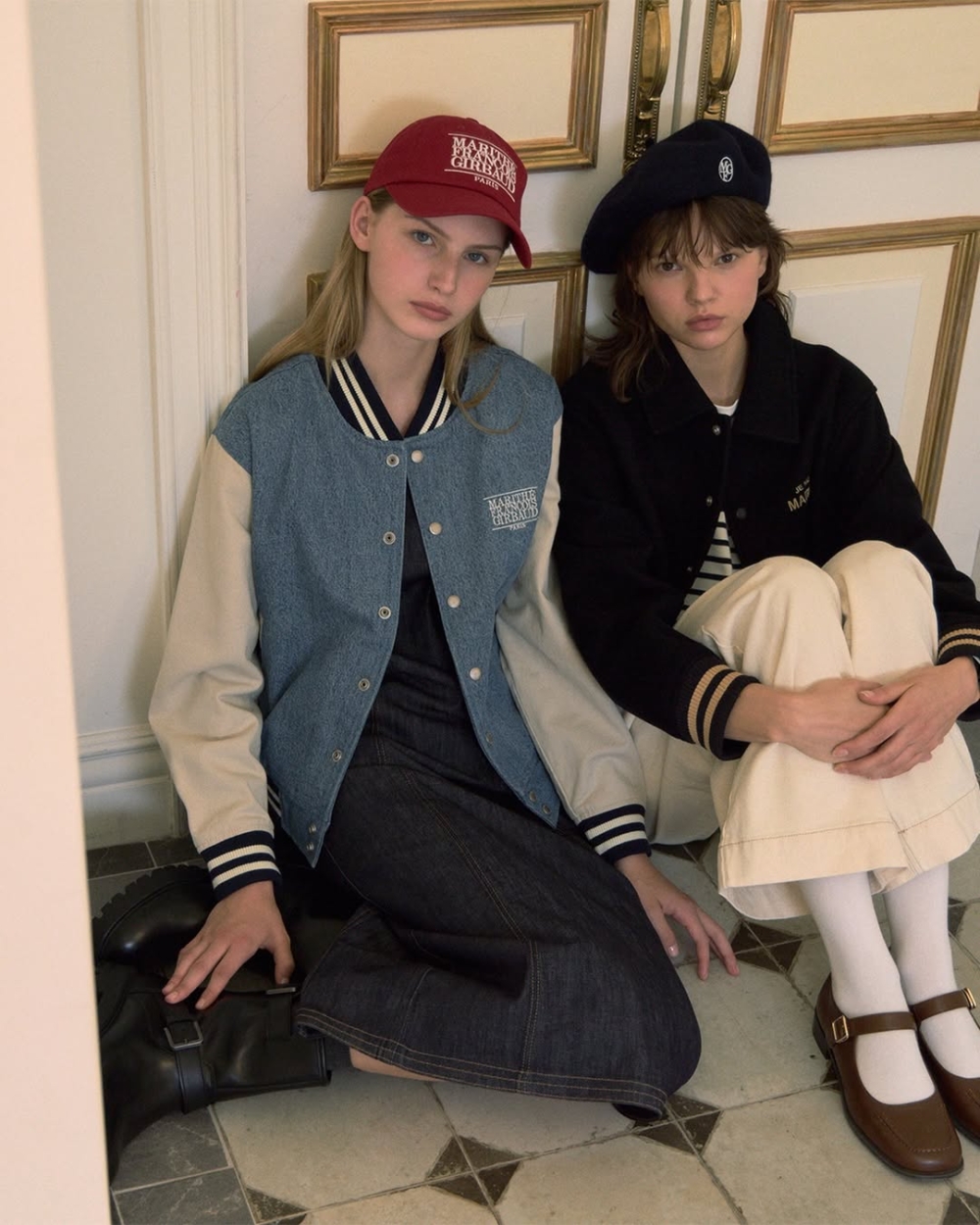 棒球外套搭配裙子更俏皮