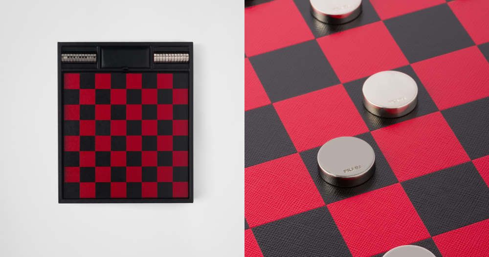Prada Saffiano 皮革跳棋遊戲