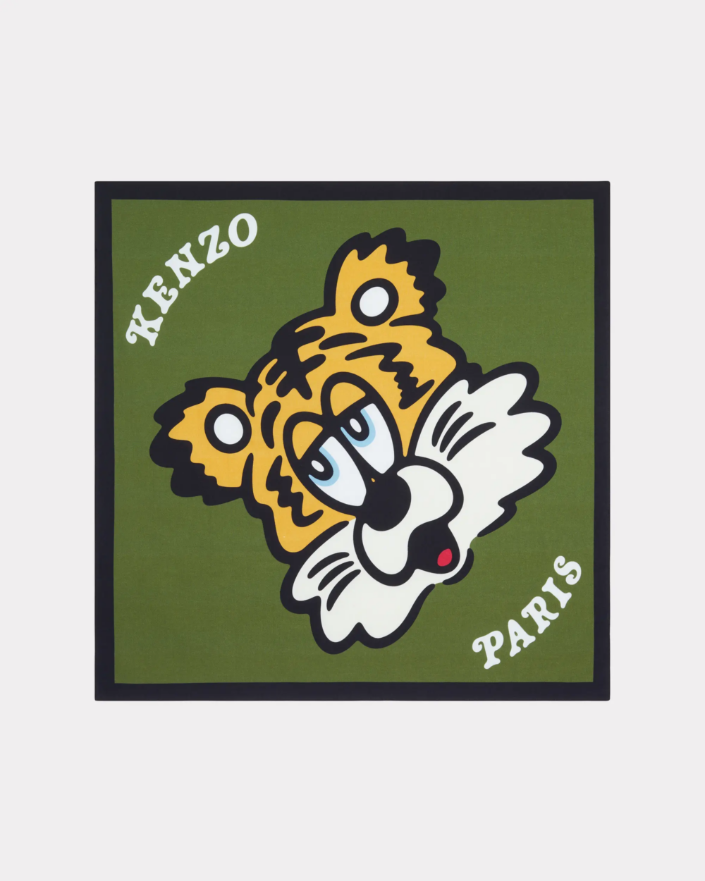 KENZO x VERDY聯名就以綠色為底、黑色為邊,中間印上老虎圖案