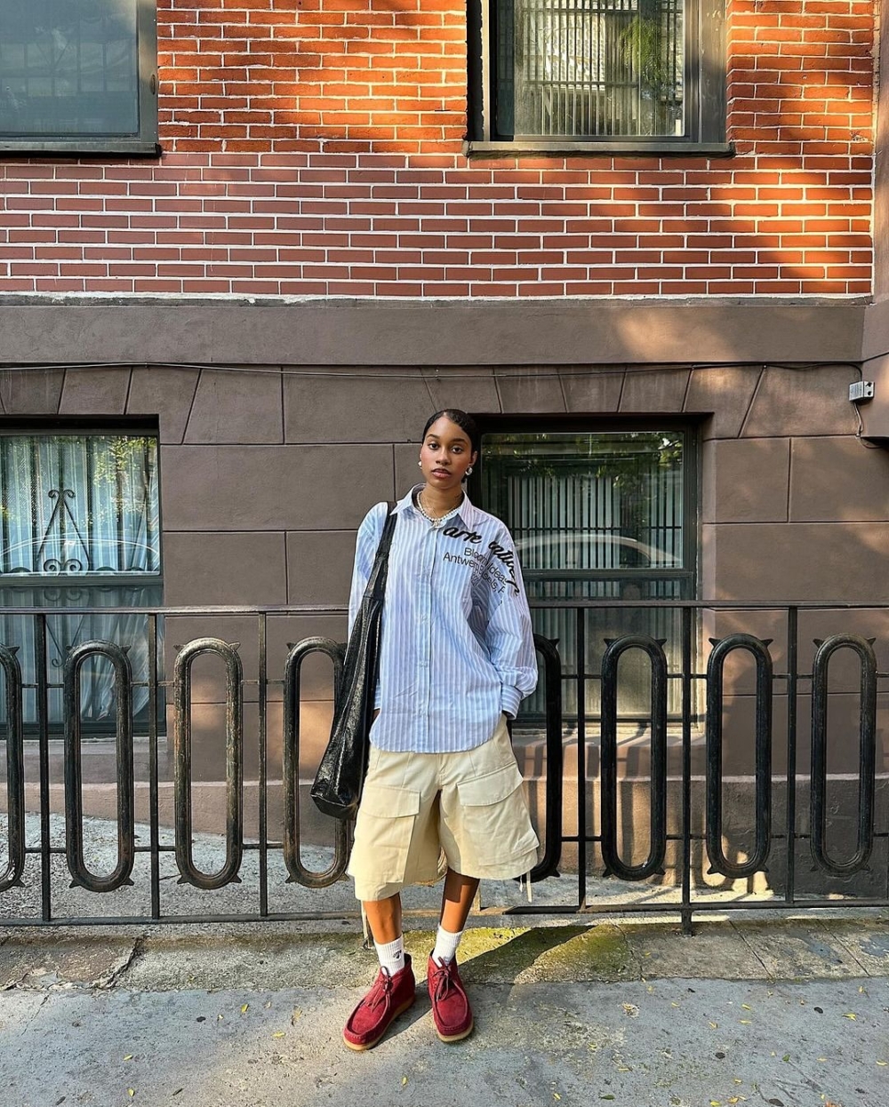 工裝五分褲率性十足