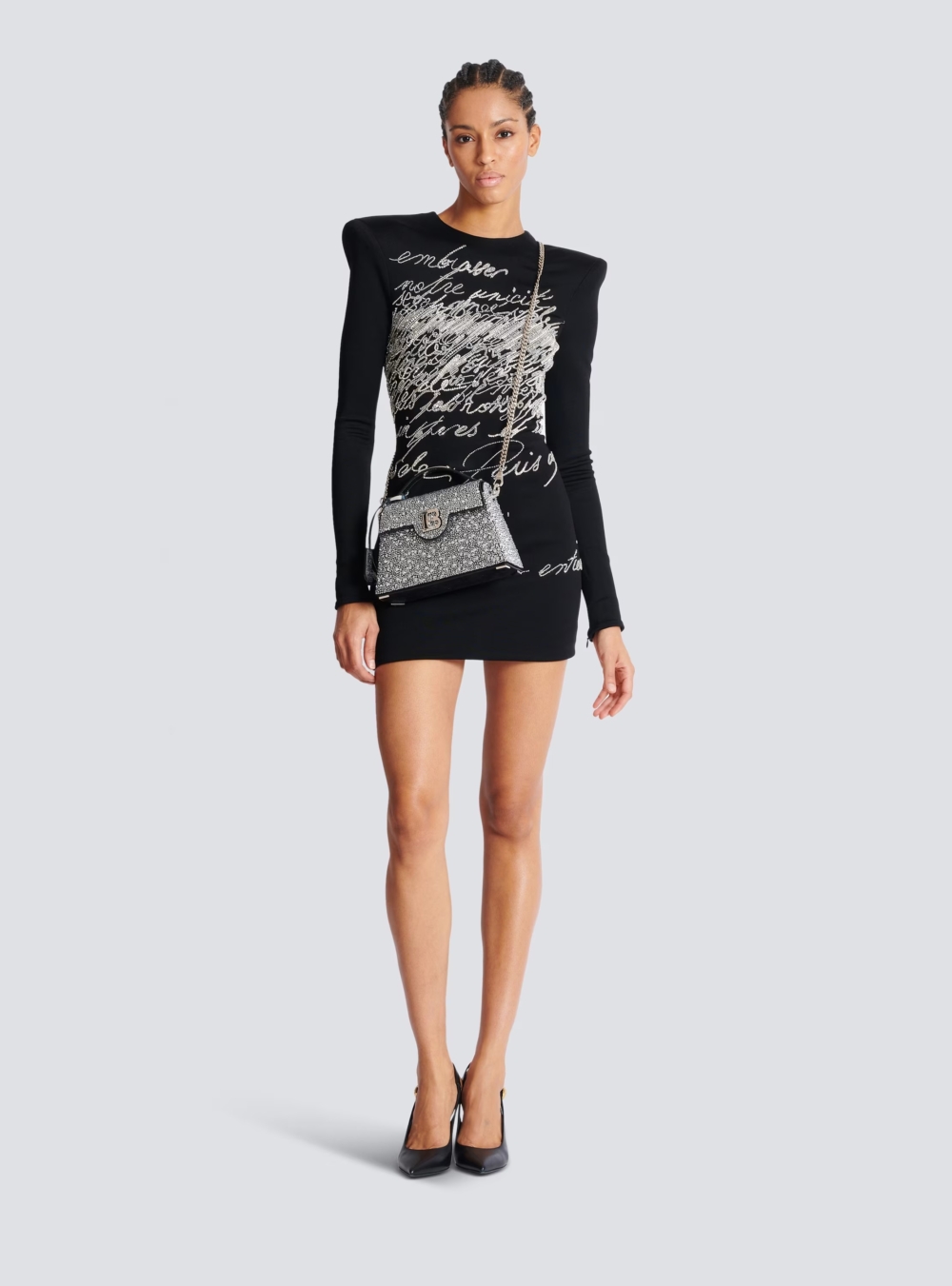 B-BUZZ DYNASTY (S)水鑽皮革包 