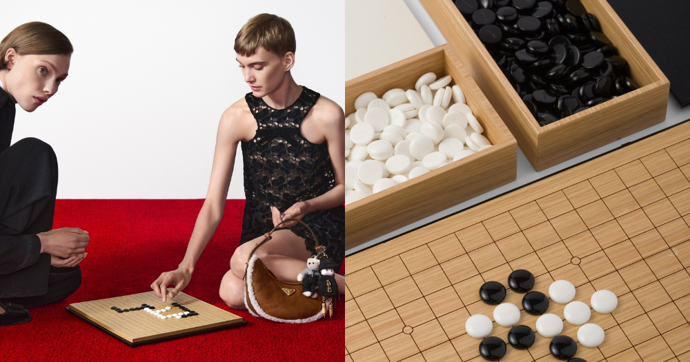 Saffiano 皮革圍棋套裝