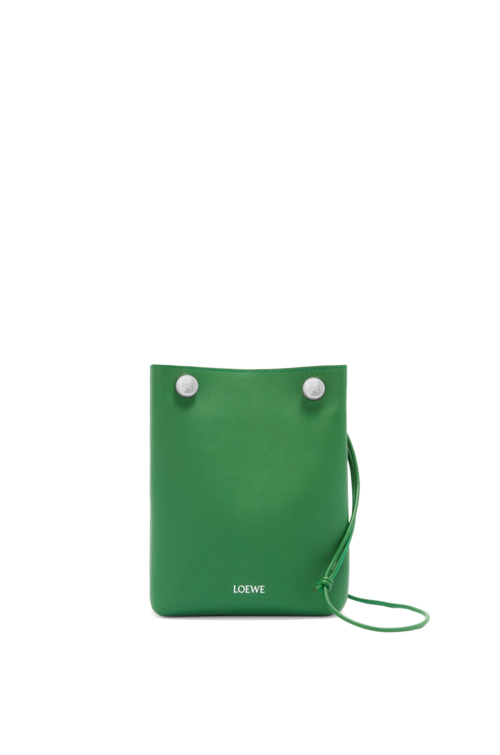 Pebble Pouch in Smooth Calfskin-Tropical Green