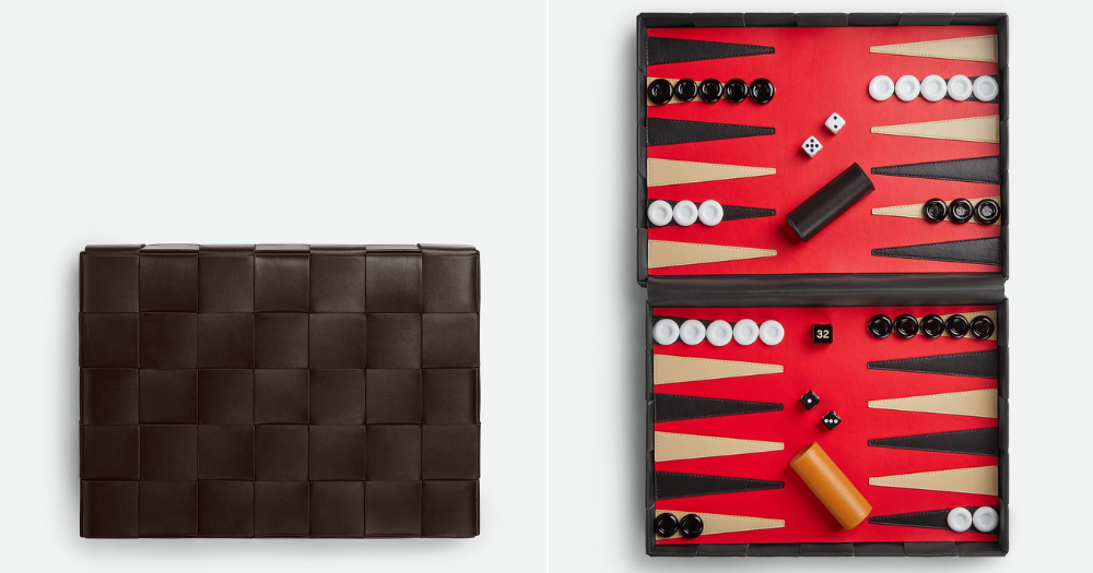 Bottega Veneta皮革雙陸棋