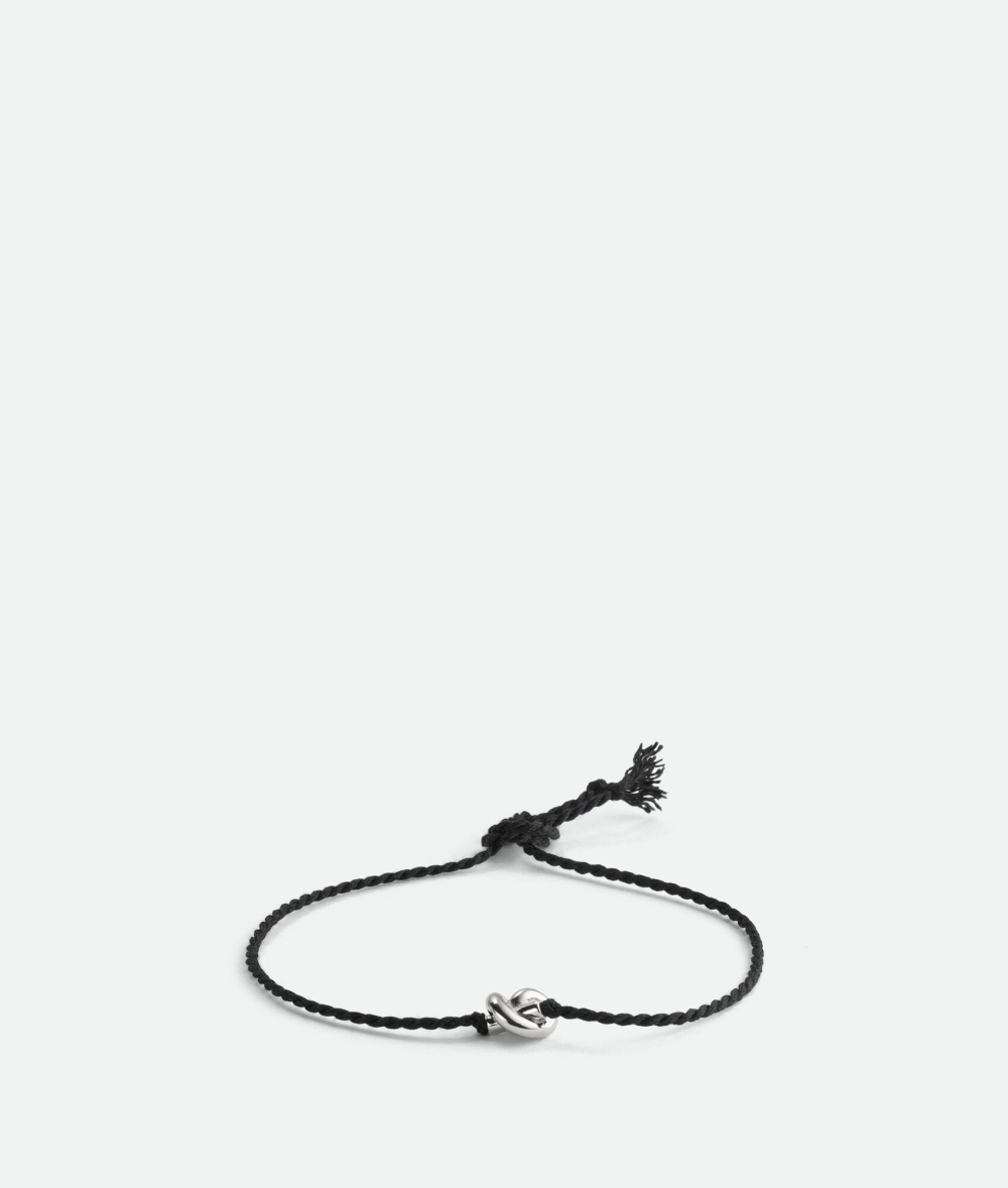 Bottega Veneta Friendship Bracelet-Black