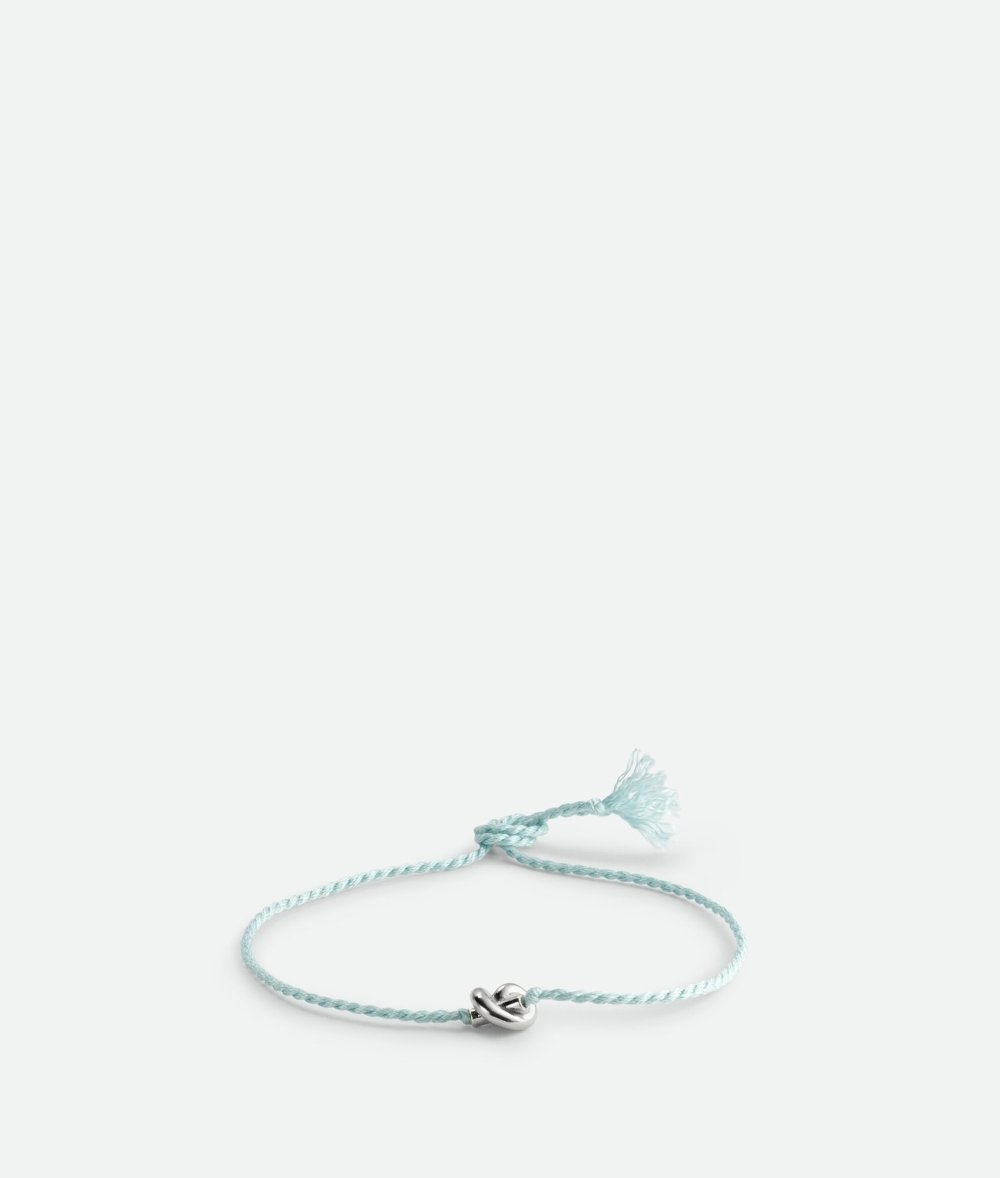 Bottega Veneta Friendship Bracelet-Teal