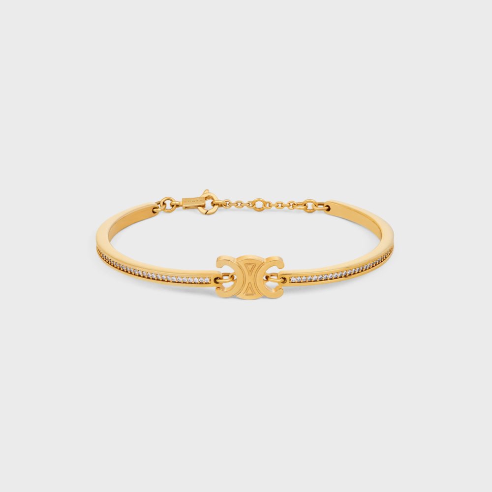 CELINE Triomphe Articulated Sparkle Bracelet