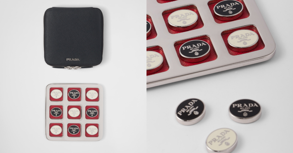 Prada Tris 十字紋皮革套裝