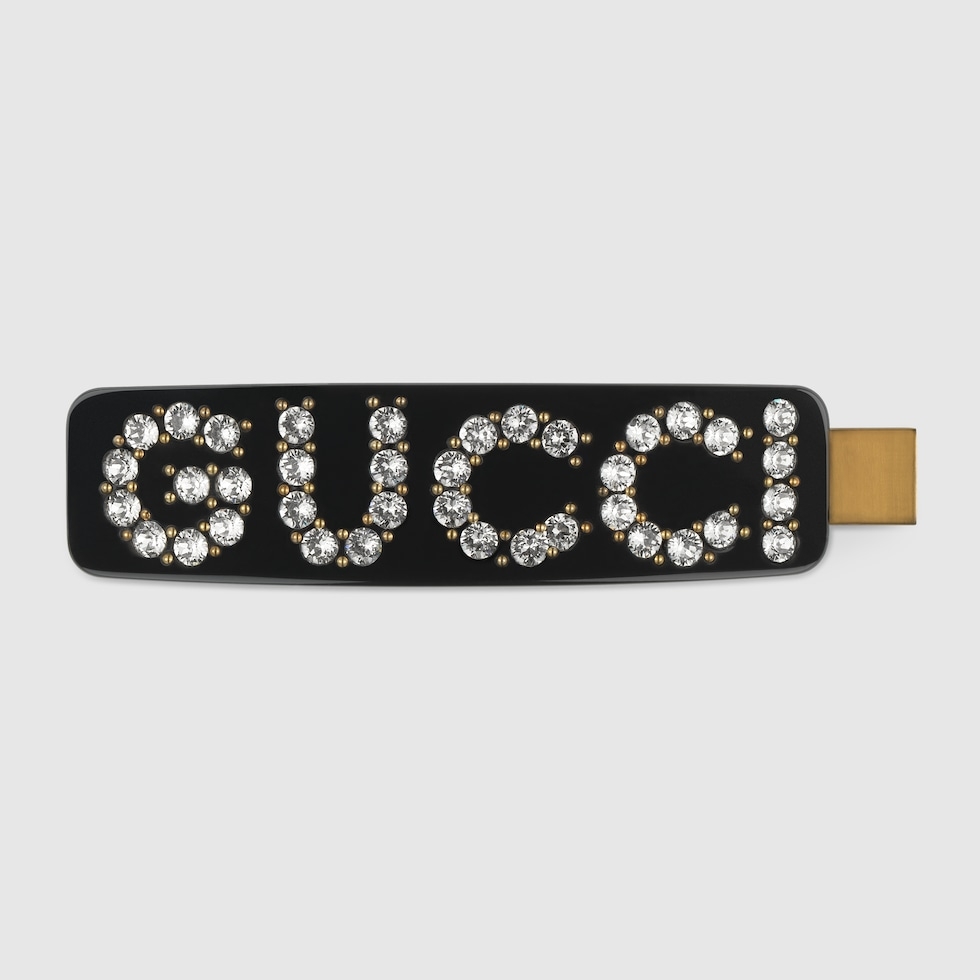 Crystal Gucci single hair clip