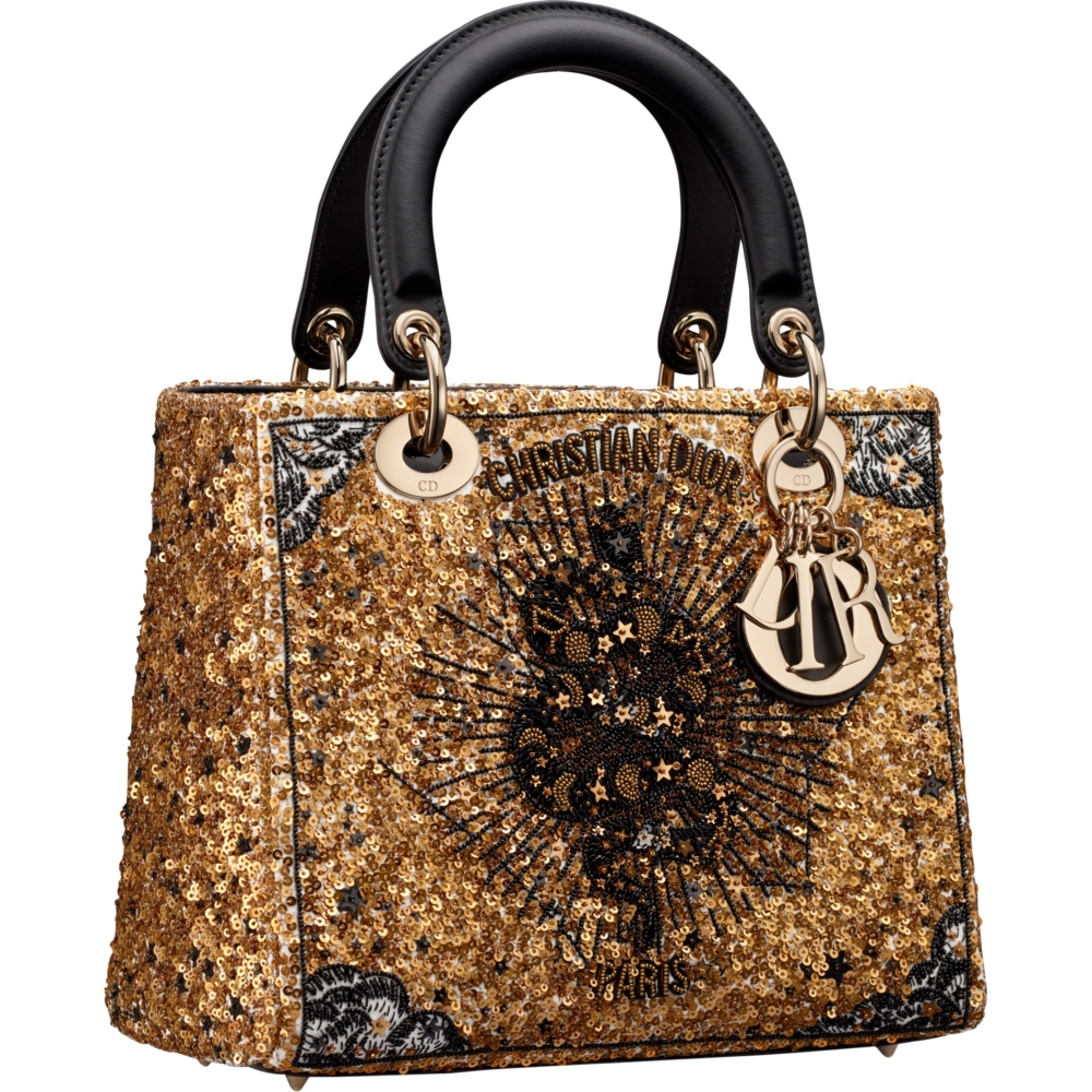 Lady Dior Astral亮片刺繡中型包款