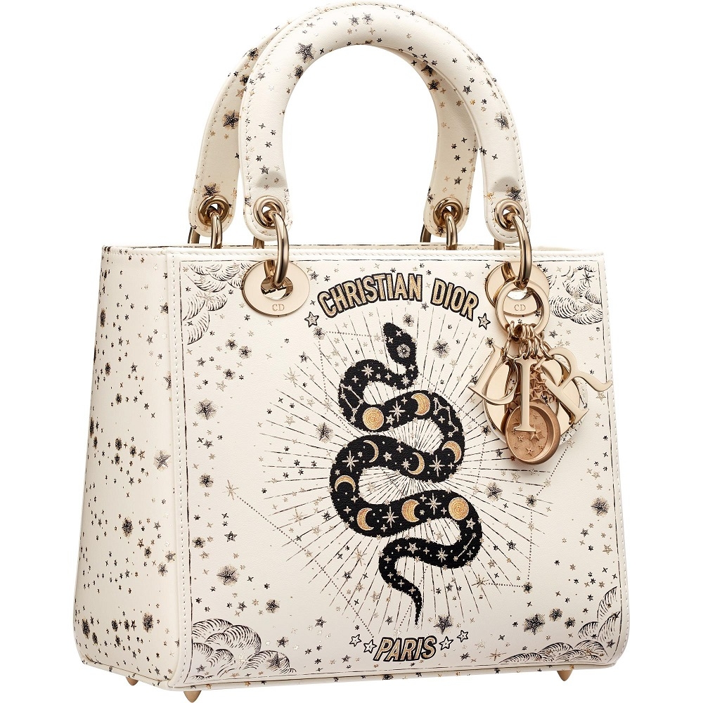 Lady Dior Astral蛇形刺繡中型包款
