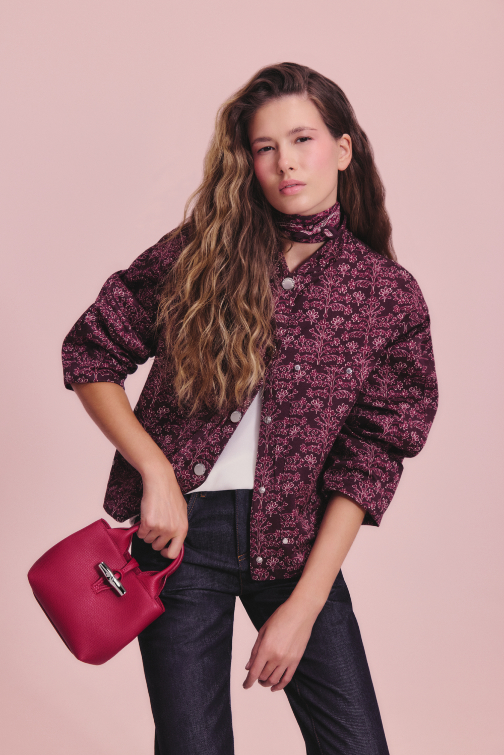 LE ROSEAU 系列 手提包XS (甜菜根紫色)