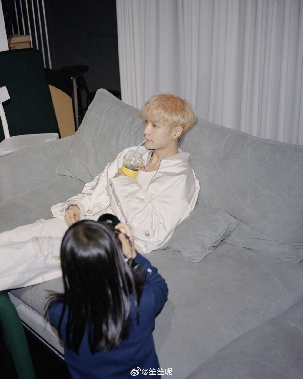 面對大明星，笙笙毫不怯場