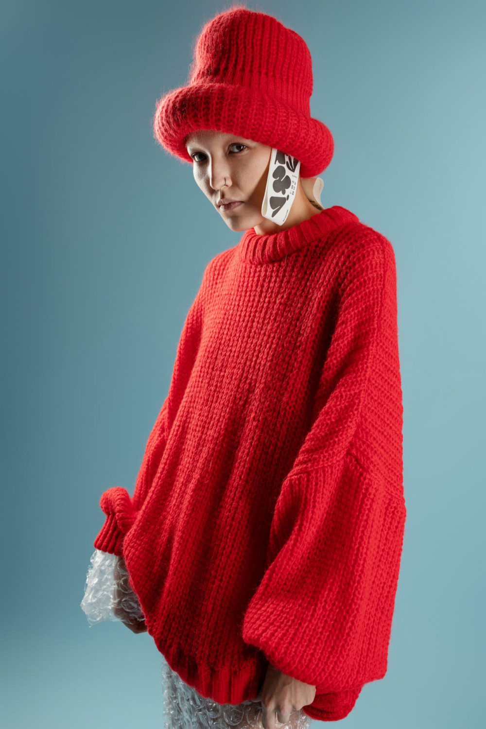 蘑菇形狀的空氣感冷帽戴起來可愛萬分