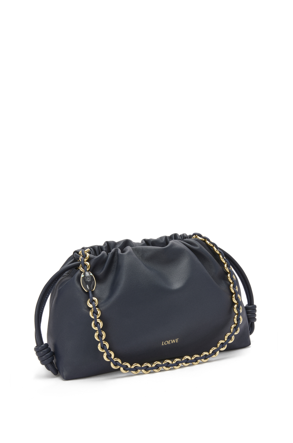 Flamenco Purse墨水藍小羊皮肩背提包