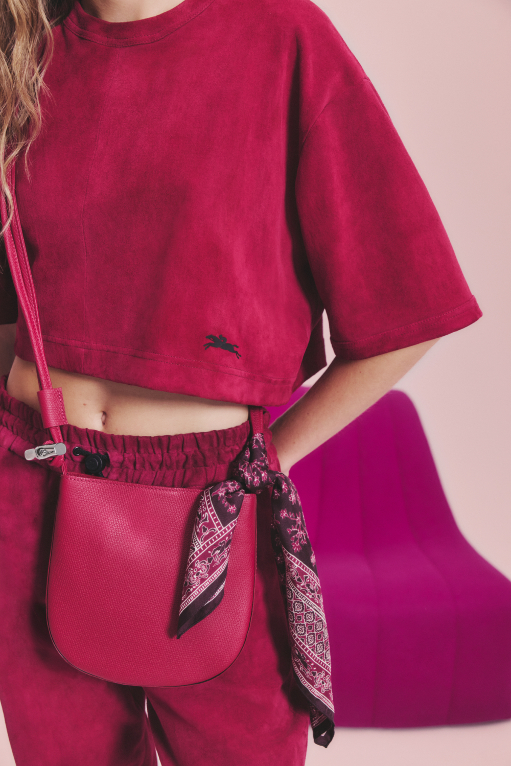 LE ROSEAU系列 斜背袋 S (甜菜根紫色)