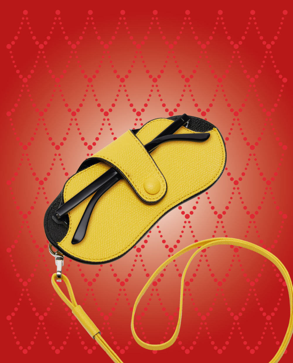 Valextra Glasses Case with Lanyard