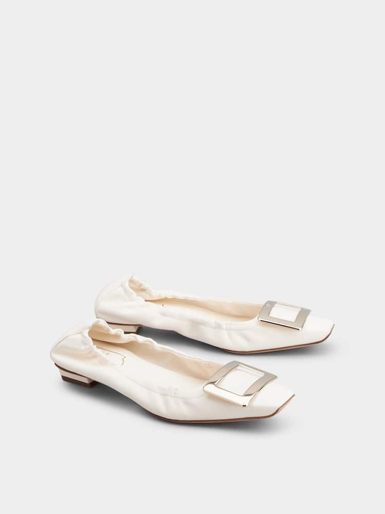 Roger Vivier Belle Vivier皮革芭蕾舞鞋