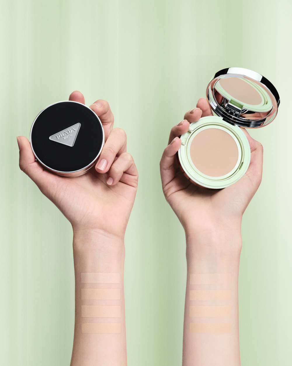 PRADA原生霧光尼龍氣墊粉餅
