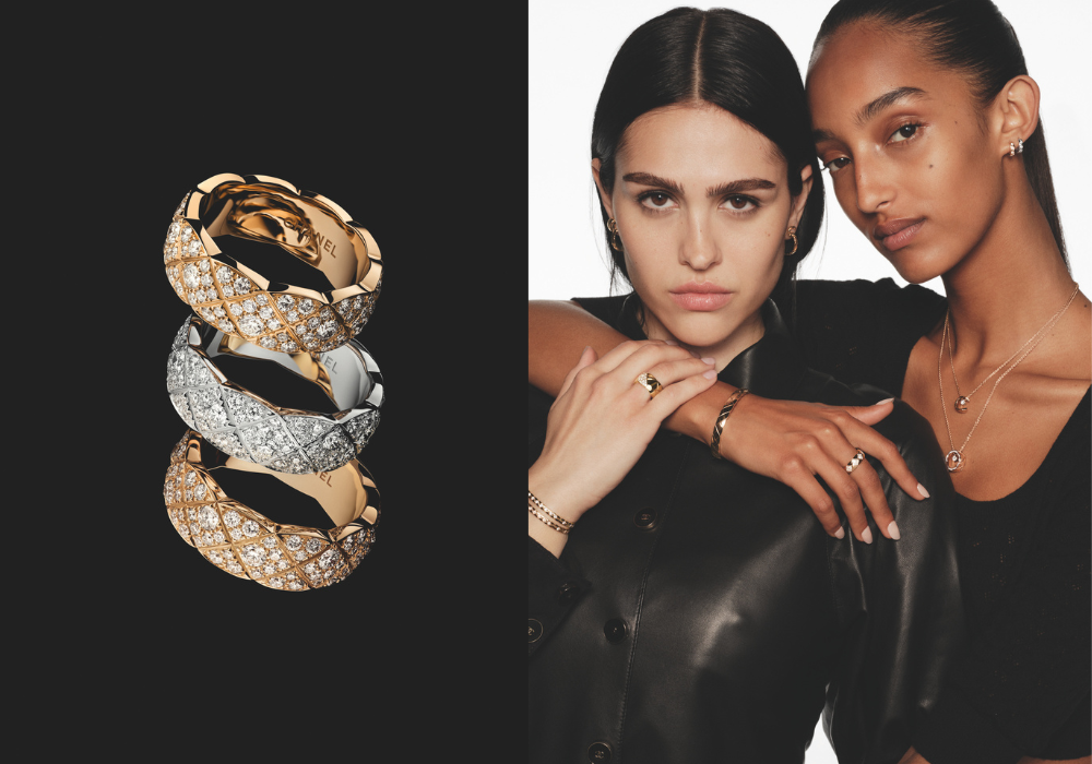 鑽石密鑲技術,帶來更多鑽石款式變化,同時將COCO CRUSH奢華感昇華。