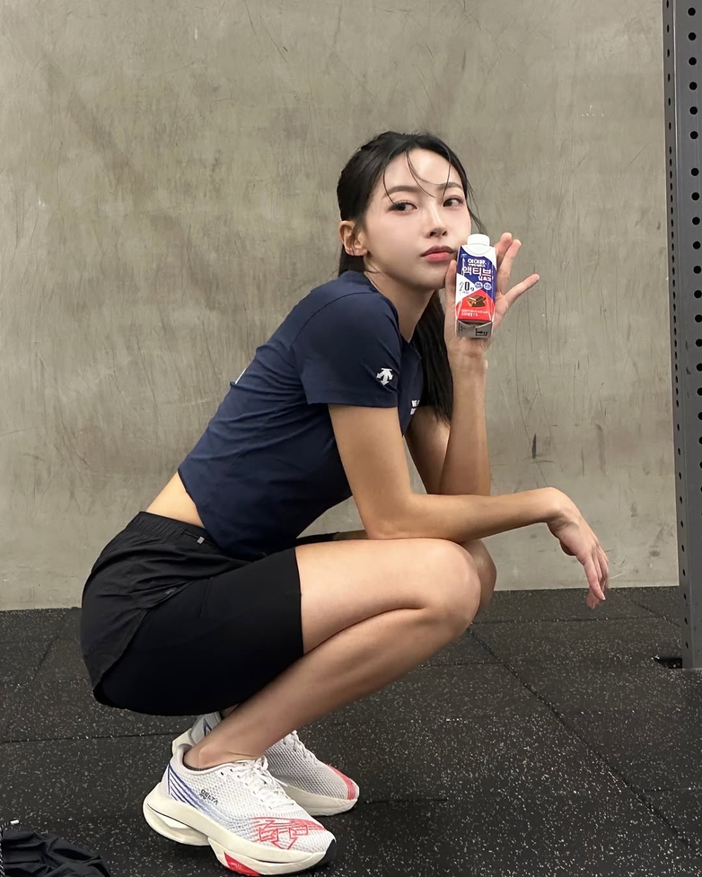 金敏智展現了健康陽光的生活方式