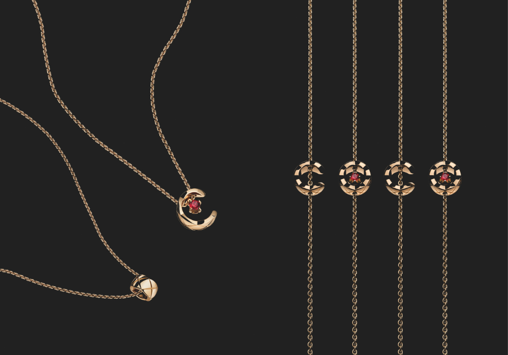 炫麗濃豔的紅寶石華麗不張揚,含蓄內斂但卻耀眼,完全迎合現今低奢Quiet Luxury風格。