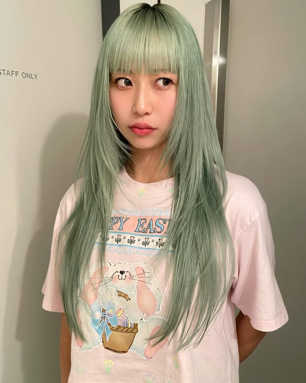 直髮版的高層次公主切會有種未來感,很適合時髦感爆棚的穿搭