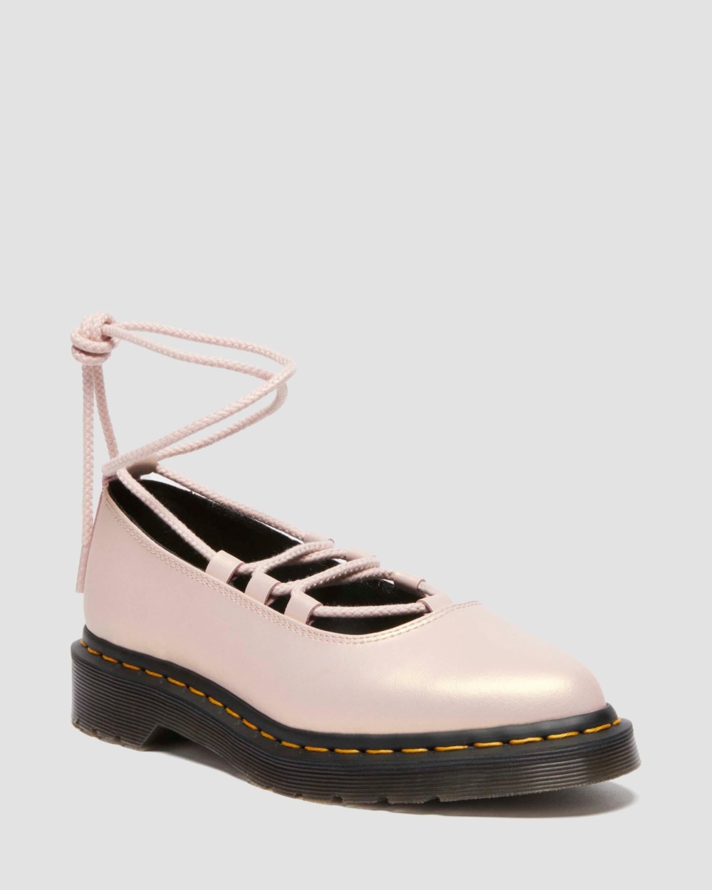 Dr.Martens Elphie II Iridescent Leather Ballet Flats芭蕾舞皮鞋
