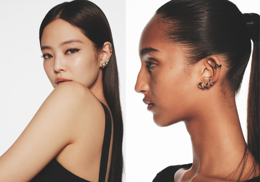 2025全新款式耳環,C字設計象徵COCO、CRUSH、CHANEL,極具標誌性。