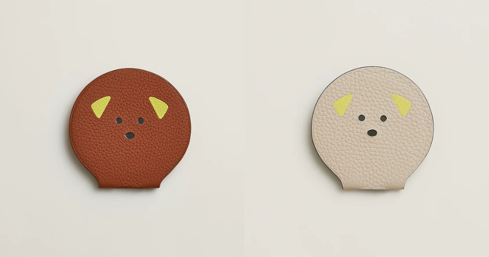 Hermès小狗隨身鏡Hermès隨身化妝鏡 Compact Mirror