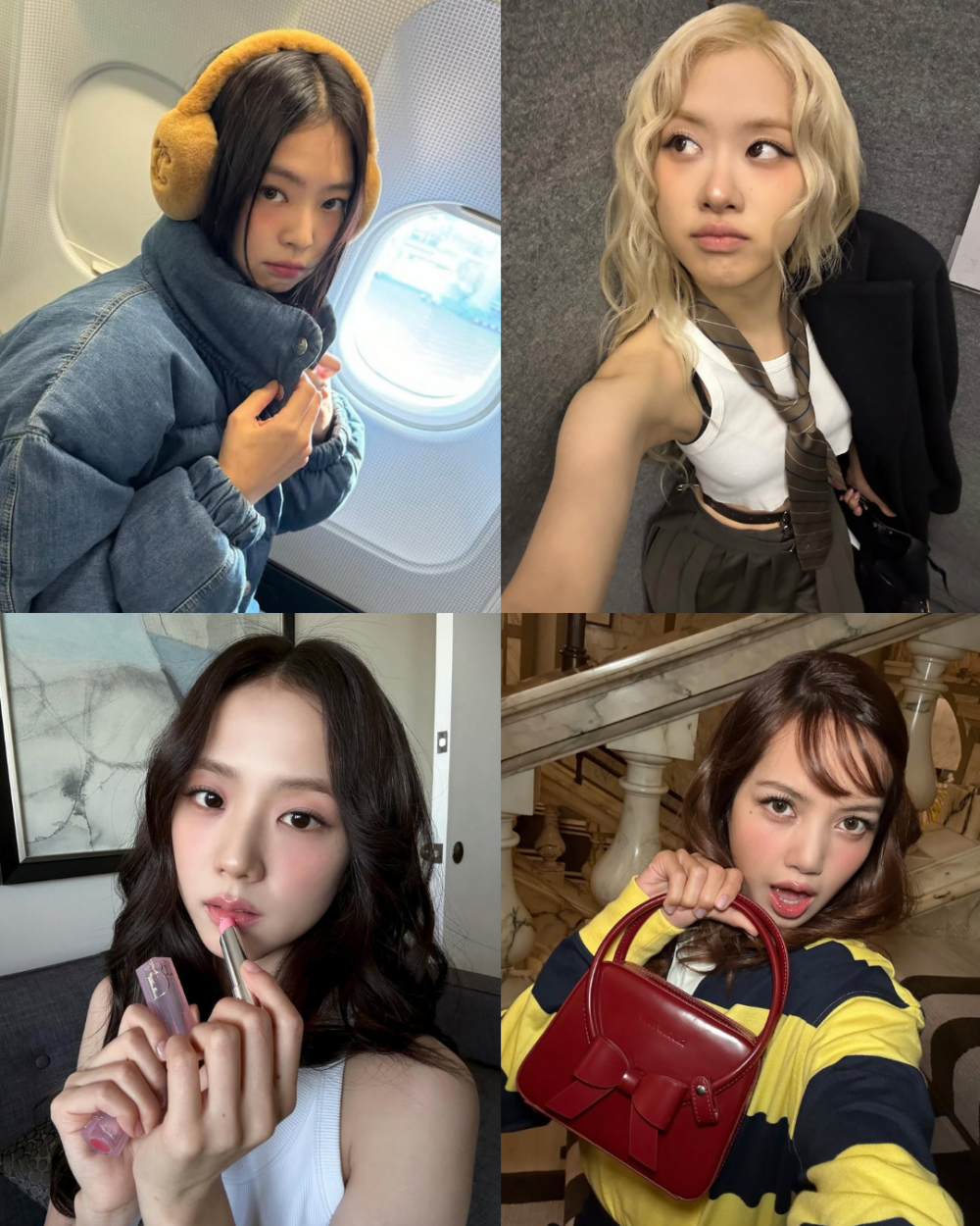 BLACKPINK她們不論台上還是日常都很多時採用大範圍的腮紅妝。