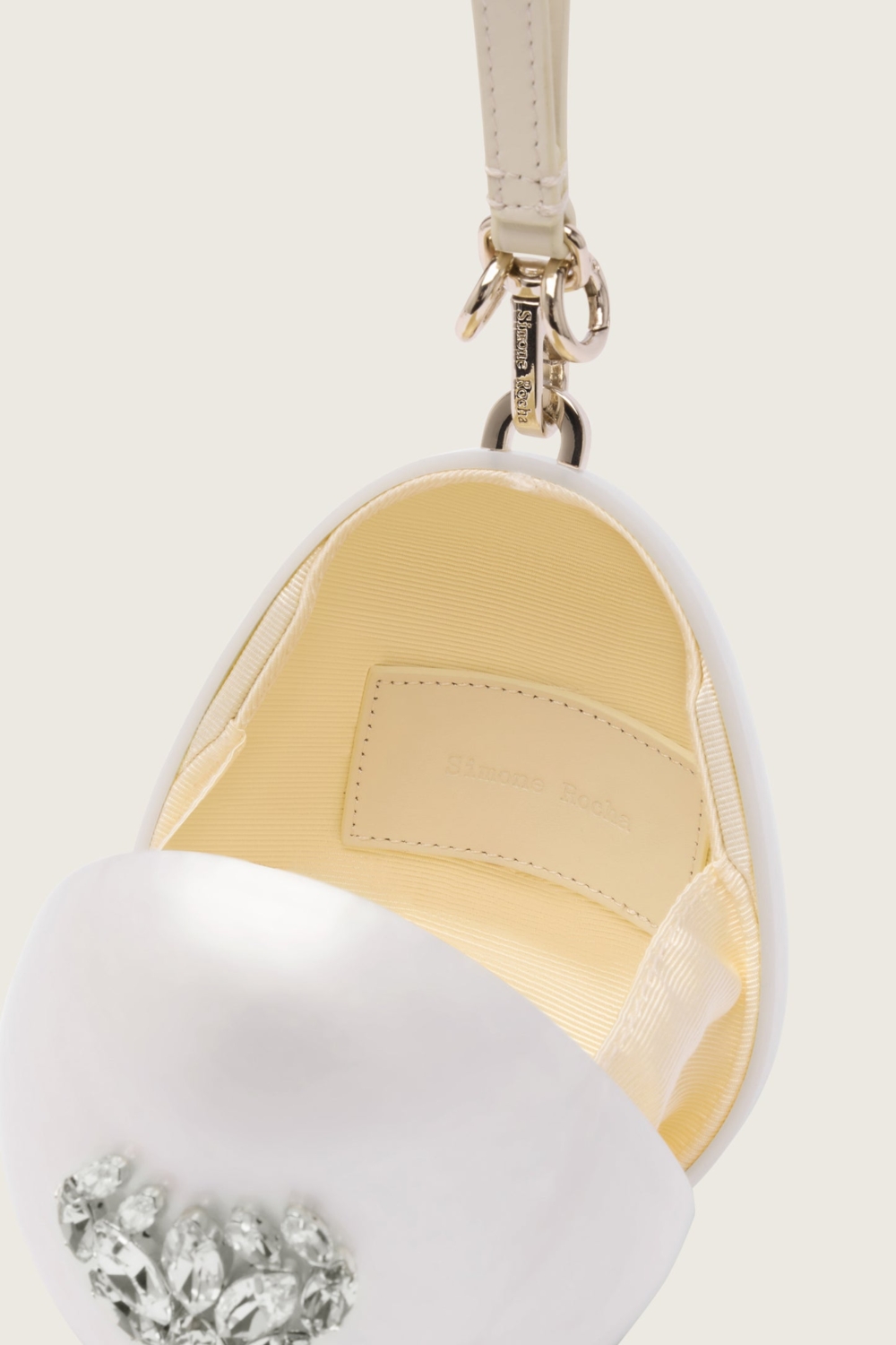 Simone Rocha花朵迷你珍珠蛋袋Embellished Flower Micro Pearl Egg Bag